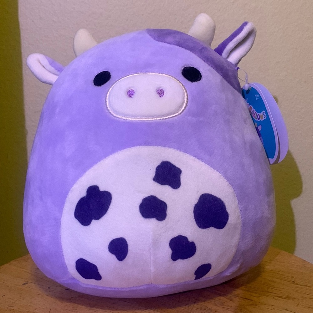 BUBBA THE PURPLE COW SQUISHMALLOW 8” SUPER RARE NWT